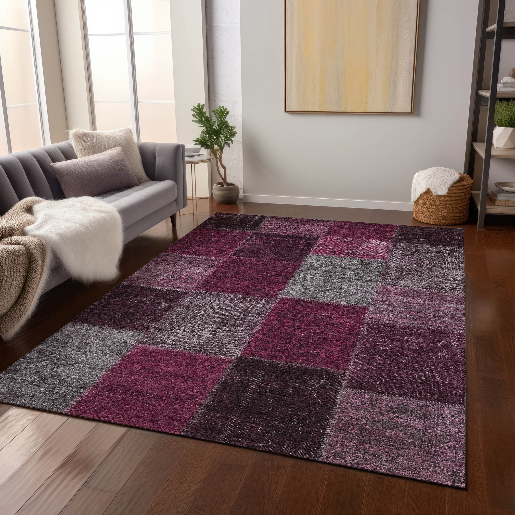 Addison Rugs Chantille ACN663 Merlot 9' x 12' Indoor Outdoor Area Rug ...