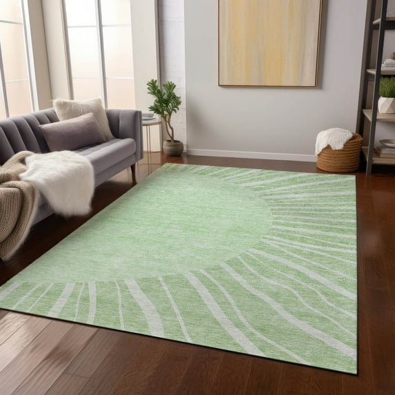 Addison Rugs Chantille Indoor/Outdoor Transitional Abstract Aloe Washable Rectangle Rug, 10' x 14'