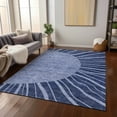 thumbnail image 1 of Addison Rugs Chantille Indoor/Outdoor Transitional Abstract Navy Washable Rectangle Rug, 3' x 5', 1 of 6