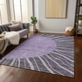 thumbnail image 1 of Addison Rugs Chantille Indoor/Outdoor Transitional Abstract Purple Washable Rectangle Rug, 5' x 7'6", 1 of 6