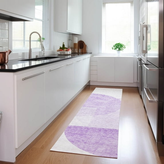 Addison Rugs Chantille Indoor/Outdoor Transitional Modern Purple Washable Runner Rug, 2'3" x 7'6"