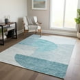 thumbnail image 1 of Addison Rugs Chantille Indoor/Outdoor Transitional Modern Teal Washable Rectangle Rug, 3' x 5', 1 of 6