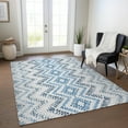 thumbnail image 1 of Addison Rugs Chantille Indoor/Outdoor Transitional Geometric Blue Washable Rectangle Rug, 8' x 10', 1 of 6