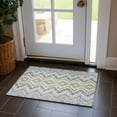 thumbnail image 1 of Addison Rugs Chantille Indoor/Outdoor Transitional Geometric Taupe Washable Rectangle Rug, 1'8" x 2'6", 1 of 5