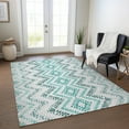 thumbnail image 1 of Addison Rugs Chantille Indoor/Outdoor Transitional Geometric Teal Washable Rectangle Rug, 9' x 12', 1 of 5