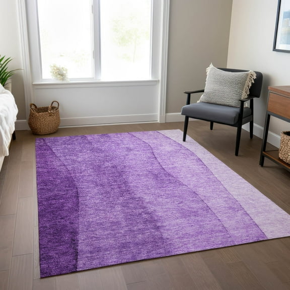 Addison Rugs Chantille Indoor/Outdoor Transitional Ombre Purple Washable Rectangle Rug, 2'6" x 3'10"