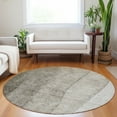 thumbnail image 1 of Addison Rugs Chantille Indoor/Outdoor Transitional Ombre Taupe Washable Round Rug, 8' x 8', 1 of 6