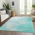 thumbnail image 1 of Addison Rugs Chantille Indoor/Outdoor Transitional Abstract Aqua Washable Rectangle Rug, 2'6" x 3'10", 1 of 6