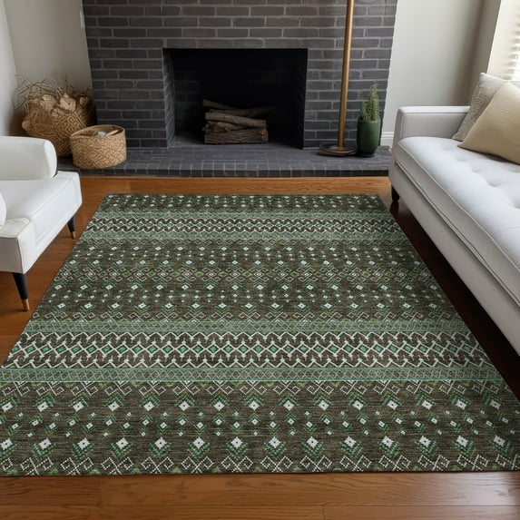 Addison Rugs Chantille Indoor/Outdoor Transitional Boho Brown Washable Rectangle Rug, 2'6" x 3'10"