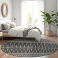 thumbnail image 1 of Addison Rugs Chantille Indoor/Outdoor Transitional Boho Gray Washable Round Rug, 8' x 8', 1 of 6