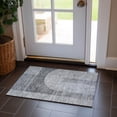 thumbnail image 1 of Addison Rugs Chantille Indoor/Outdoor Transitional Art Deco Gray Washable Rectangle Rug, 1'8" x 2'6", 1 of 6