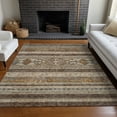 thumbnail image 1 of Addison Rugs Chantille Indoor/Outdoor Transitional Southwest Chocolate Washable Rectangle Rug, 5' x 7'6", 1 of 6