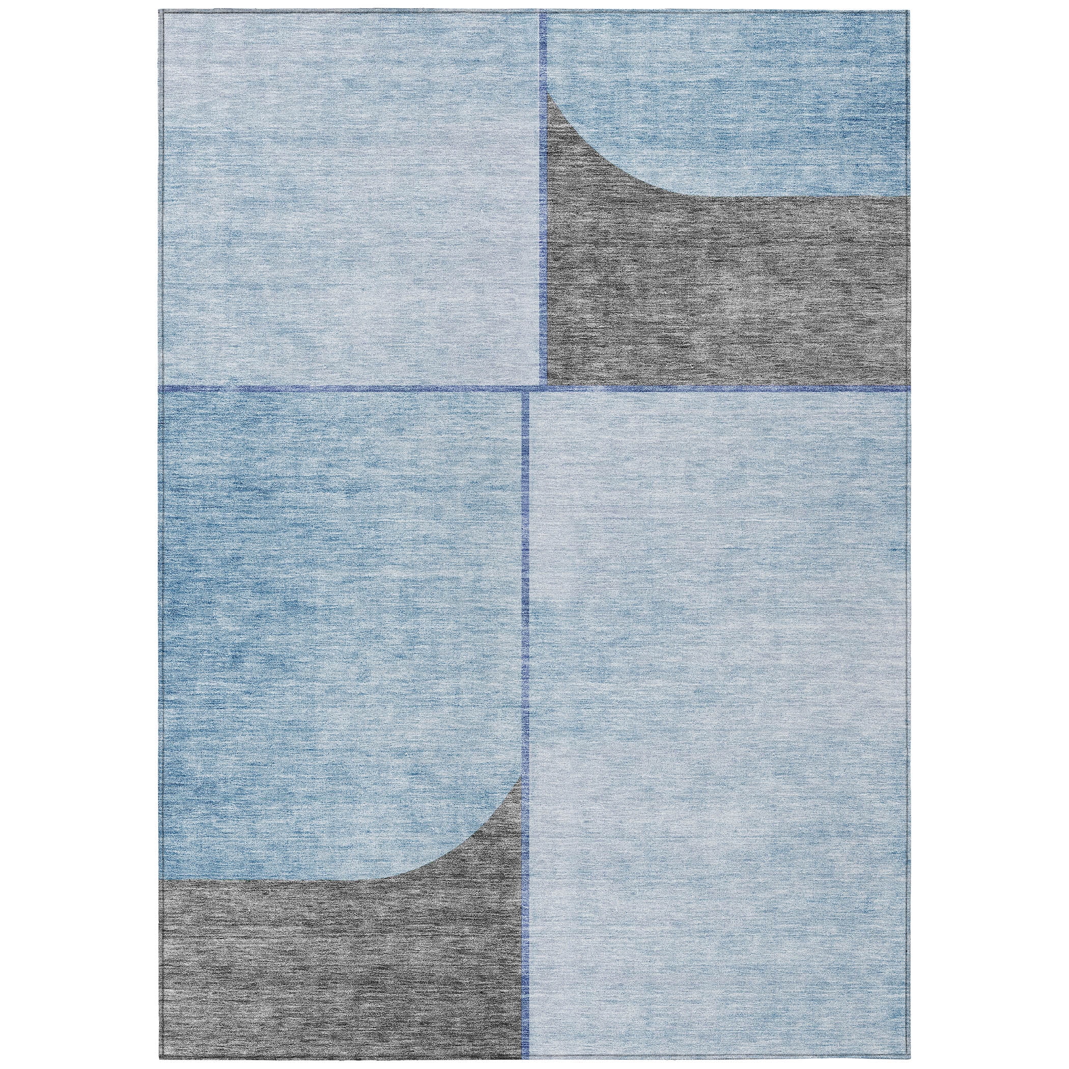 Addison Rugs Chantille ACN717 Sky 3' x 5' Indoor Outdoor Area Rug, Easy ...