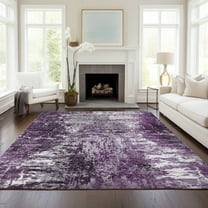 Addison Rugs Chantille Indoor/Outdoor Transitional Modern Eggplant Washable Rectangle Rug, 10' x 14'