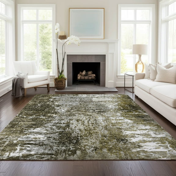 Addison Rugs Chantille Indoor/Outdoor Transitional Modern Taupe Washable Rectangle Rug, 5' x 7'6"