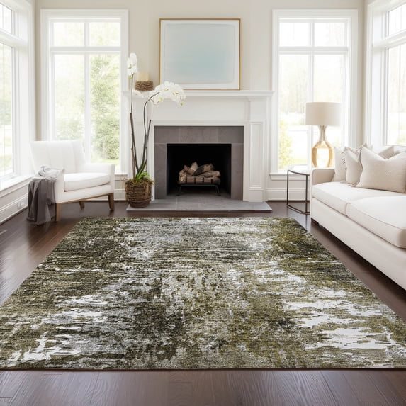 Addison Rugs Chantille Indoor/Outdoor Transitional Modern Taupe Washable Rectangle Rug, 8' x 10'