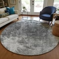 thumbnail image 1 of Addison Rugs Chantille Indoor/Outdoor Transitional Organic Gray Washable Round Rug, 8' x 8', 1 of 6