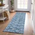thumbnail image 1 of Addison Rugs Chantille Indoor/Outdoor Transitional Circles Blue Washable Runner Rug, 2'3" x 7'6", 1 of 6
