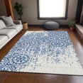 thumbnail image 1 of Addison Rugs Chantille Indoor/Outdoor Transitional Medallions Navy Washable Rectangle Rug, 2'6" x 3'10", 1 of 6