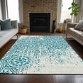 thumbnail image 1 of Addison Rugs Chantille Indoor/Outdoor Transitional Medallions Teal Washable Rectangle Rug, 8' x 10', 1 of 6