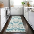 thumbnail image 1 of Addison Rugs Chantille Indoor/Outdoor Transitional Vintage Teal Washable Runner Rug, 2'3" x 7'6", 1 of 6