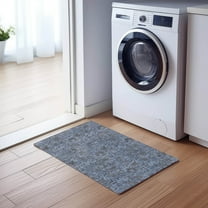 Addison Rugs Chantille Indoor/Outdoor Transitional Floral Blue Washable Rectangle Rug, 1'8" x 2'6"