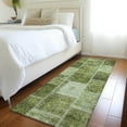 thumbnail image 1 of Addison Rugs Chantille Indoor/Outdoor Transitional Patchwork Olive Washable Runner Rug, 2'3" x 7'6", 1 of 6
