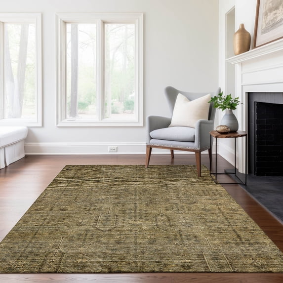 Addison Rugs Chantille Indoor/Outdoor Transitional Southwest Brown Washable Rectangle Rug, 10' x 14'