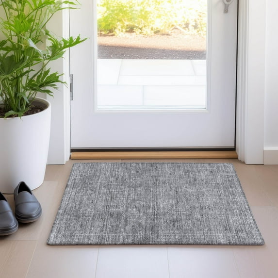 Addison Rugs Chantille Indoor/Outdoor Transitional Southwest Gray Washable Rectangle Rug, 1'8" x 2'6"