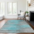 thumbnail image 1 of Addison Rugs Chantille Indoor/Outdoor Transitional Lines Teal Washable Rectangle Rug, 3' x 5', 1 of 6