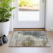 Addison Rugs Chantille Indoor/Outdoor Transitional Modern Beige Washable Rectangle Rug, 1'8" x 2'6"