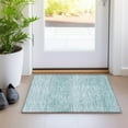 thumbnail image 1 of Addison Rugs Chantille Indoor/Outdoor Transitional Lines Aqua Washable Rectangle Rug, 1'8" x 2'6", 1 of 6
