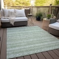 thumbnail image 1 of Addison Rugs Machine Washable Indoor/ Outdoor Chantille Boho Stripes Rug Aloe - 3' x 5', 1 of 5