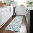 thumbnail image 1 of Addison Rugs Chantille Indoor/Outdoor Transitional Medallions Teal Washable Runner Rug, 2'3" x 7'6", 1 of 6