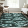 thumbnail image 1 of Addison Rugs Chantille Indoor/Outdoor Transitional Southwest Teal Washable Rectangle Rug, 5' x 7'6", 1 of 6