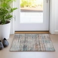 thumbnail image 1 of Addison Rugs Chantille Indoor/Outdoor Transitional Stripes Copper Washable Rectangle Rug, 1'8" x 2'6", 1 of 6