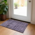thumbnail image 1 of Addison Rugs Chantille Indoor/Outdoor Transitional Stripes Plum Washable Rectangle Rug, 1'8" x 2'6", 1 of 6