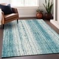 thumbnail image 1 of Addison Rugs Chantille Indoor/Outdoor Transitional Stripes Teal Washable Rectangle Rug, 2'6" x 3'10", 1 of 6