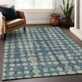 thumbnail image 1 of Addison Rugs Chantille Indoor/Outdoor Transitional Circles Denim Washable Rectangle Rug, 3' x 5', 1 of 6