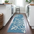 thumbnail image 1 of Addison Rugs Chantille Indoor/Outdoor Transitional Scrolls Teal Washable Runner Rug, 2'3" x 7'6", 1 of 6