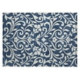 thumbnail image 1 of Addison Rugs Chantille Indoor/Outdoor Transitional Floral Navy Washable Rectangle Rug, 1'8" x 2'6", 1 of 3