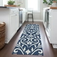 thumbnail image 1 of Addison Rugs Chantille Indoor/Outdoor Transitional Floral Navy Washable Runner Rug, 2'3" x 7'6", 1 of 6