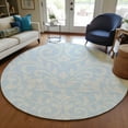thumbnail image 1 of Addison Rugs Chantille Indoor/Outdoor Transitional Floral Sky Washable Round Rug, 8' x 8', 1 of 6