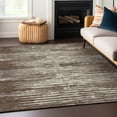 thumbnail image 1 of Addison Rugs Chantille Indoor/Outdoor Transitional Stripes Brown Washable Rectangle Rug, 5' x 7'6", 1 of 6