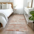 thumbnail image 1 of Addison Rugs Chantille Indoor/Outdoor Transitional Stripes Coral Washable Runner Rug, 2'3" x 7'6", 1 of 6