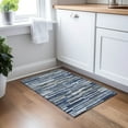 thumbnail image 1 of Addison Rugs Chantille Indoor/Outdoor Transitional Stripes Navy Washable Rectangle Rug, 1'8" x 2'6", 1 of 6