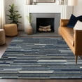 thumbnail image 1 of Addison Rugs Chantille Indoor/Outdoor Transitional Stripes Navy Washable Rectangle Rug, 3' x 5', 1 of 6