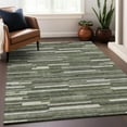 thumbnail image 1 of Addison Rugs Chantille Indoor/Outdoor Transitional Stripes Olive Washable Rectangle Rug, 5' x 7'6", 1 of 6
