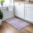 thumbnail image 1 of Addison Rugs Chantille Indoor/Outdoor Transitional Stripes Purple Washable Rectangle Rug, 1'8" x 2'6", 1 of 6