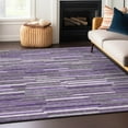 thumbnail image 1 of Addison Rugs Chantille Indoor/Outdoor Transitional Stripes Purple Washable Rectangle Rug, 5' x 7'6", 1 of 6